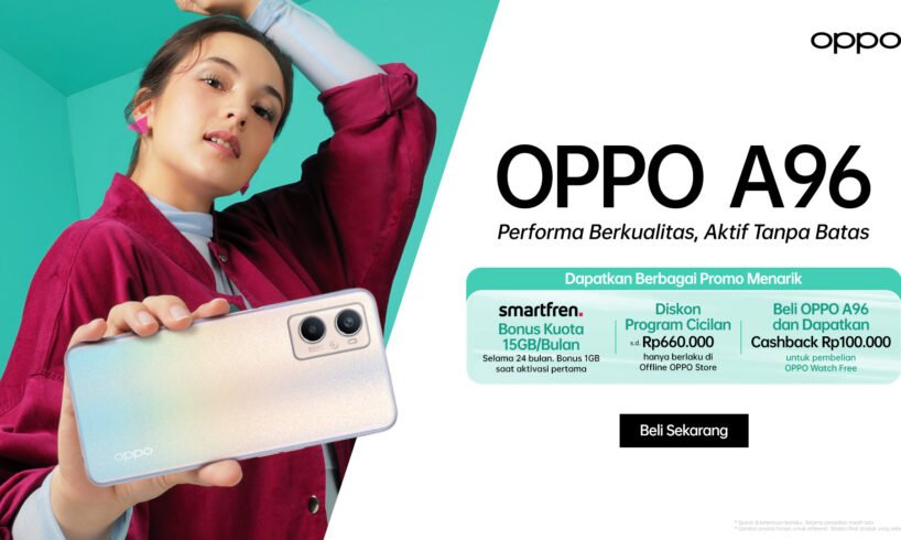 OPPO A96 Resmi Dijual Di Indonesia - Malangpost.id